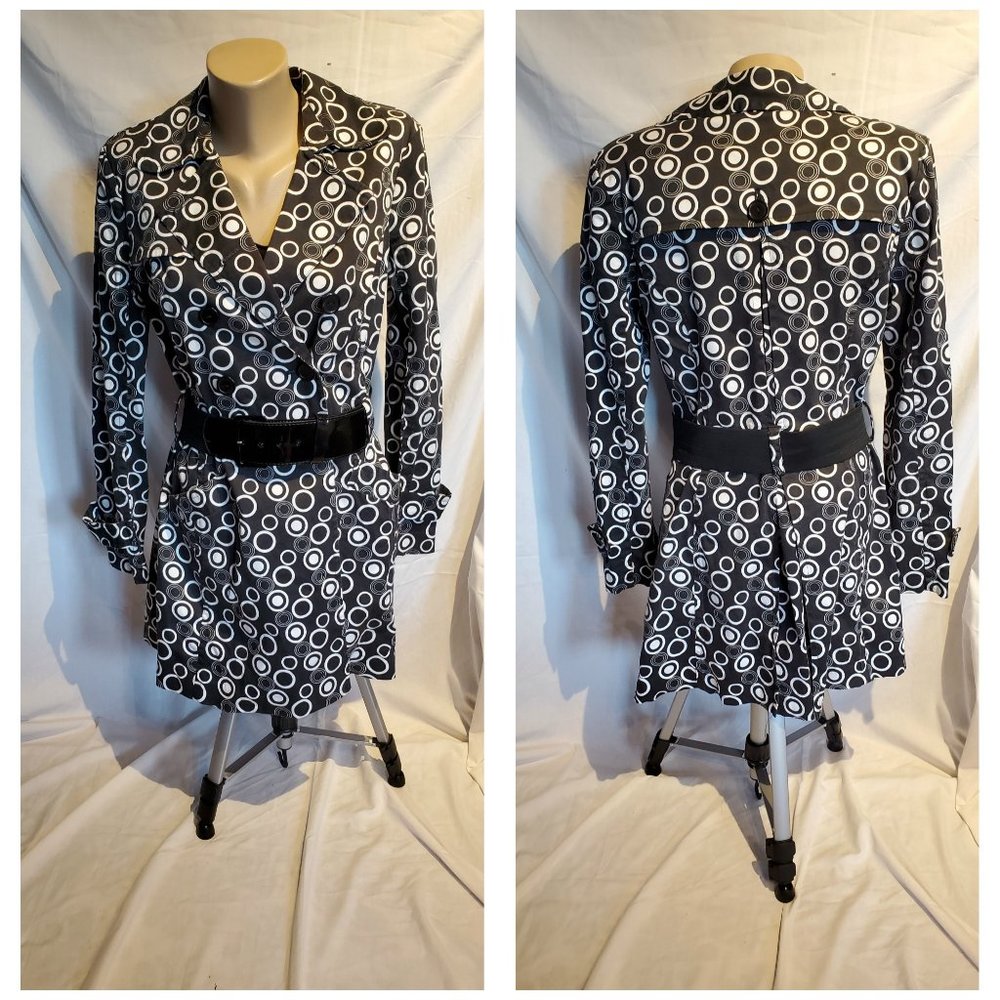 Black & White Pea Jacket/Coat